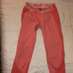 Coral cropped gymshark flex
